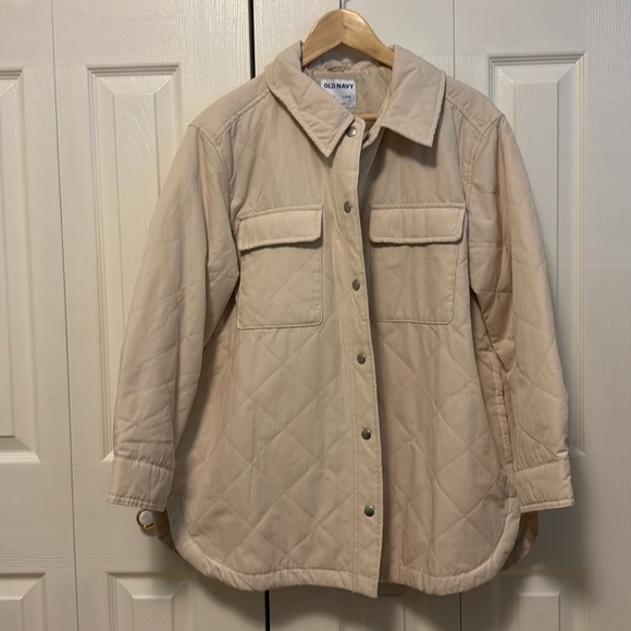 Cream Quilted Shacket - Picture 1 of 1